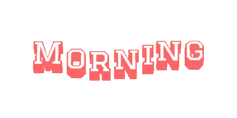 Pixel Art Morning Sticker