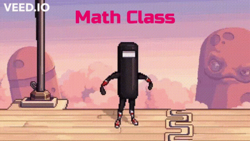 Pixel Art Ninja Math Class GIF