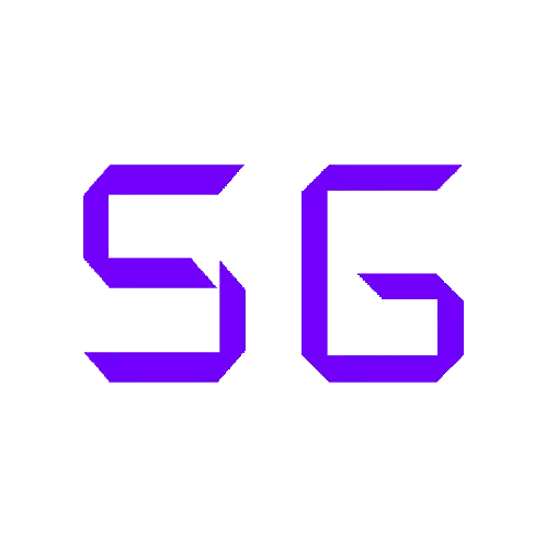 Pixel Art Number 56 In Purple And White Sticker