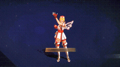 Pixel Art Nurse With Wings And Hat GIF