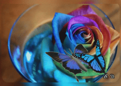 Pixel Art Optical Illusion Rainbow Swirl GIF