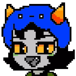 Pixel Art Orange-Eyed Cat Sticker