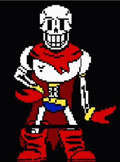 Pixel Art Papyrus From Undertale GIF