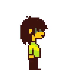 Pixel Art Person Holding Sword Sticker