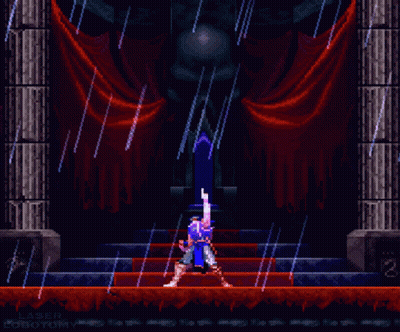 Pixel Art Person Holding Sword Laser Robotomy GIF