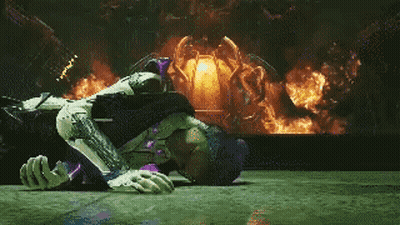 Pixel Art Person Laying On Floor With Fire GIF