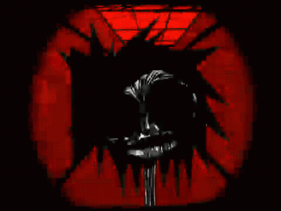 Pixel Art Person's Face In Dark Room GIF