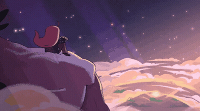 Pixel Art Person Sitting On Rock GIF