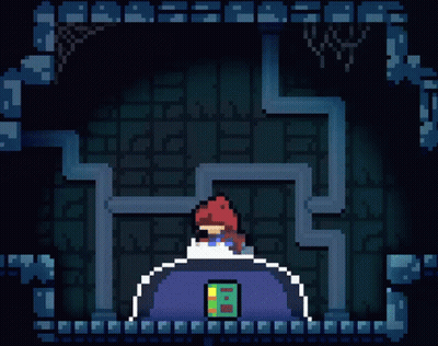 Pixel Art Person Standing In Room GIF
