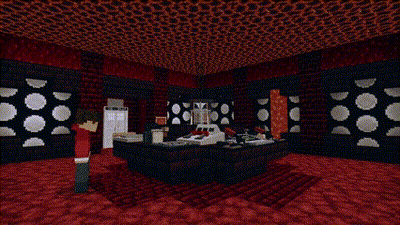 Pixel Art Person Standing In Room With Explosion GIF