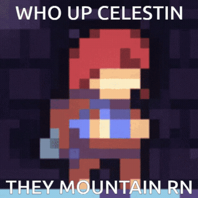 Pixel Art Person Who Up Celestin They Mountain Rn GIF