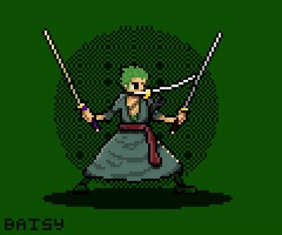 Pixel Art Person With Batsy GIF