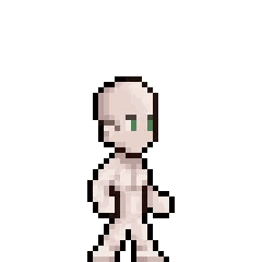 Pixel Art Person With Red Scarf Sticker