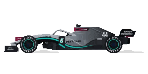 Pixel Art Petronas Race Car Sticker