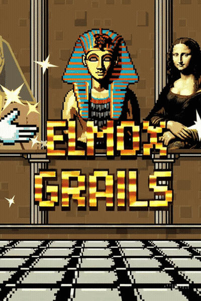 Pixel Art Pharaoh And Woman With Elmox Grails GIF