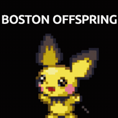 Pixel Art Pikachu With Boston Offspring GIF