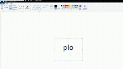 Pixel Art PLO On Computer Screen GIF