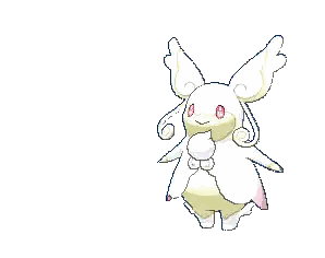 Pixel Art Rabbit With Wings And Tail Sticker