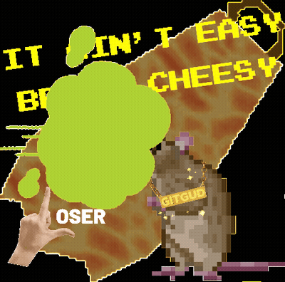 Pixel Art Rat Saying It's In Easy GIF
