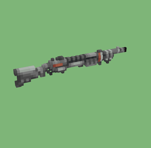 Pixel Art Rifle Green Background GIF