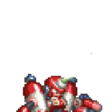 Pixel Art Robot With Christmas Tree On Head Sticker