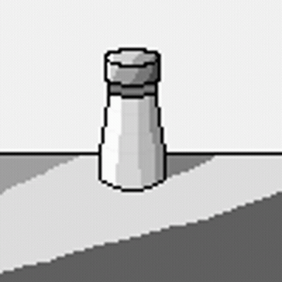 Pixel Art Salt Shaker On Ground GIF