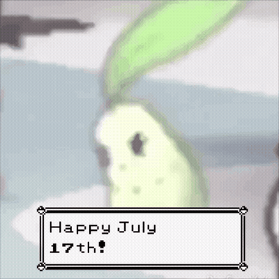 Pixel Art Saying Happy July 17Th GIF