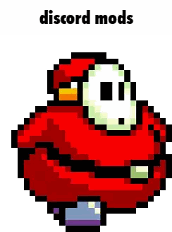 Pixel Art Shy Guy Discord Mods Sticker