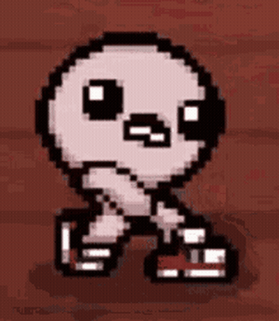 Pixel Art Skeleton In Red Shoes GIF