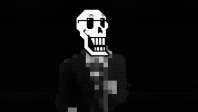 Pixel Art Skeleton In Sunglasses And Plaid Shirt GIF