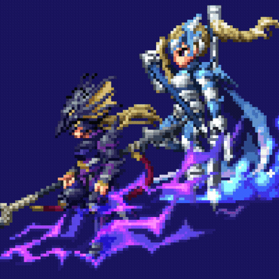 Pixel Art Skeleton With Blue Tear GIF