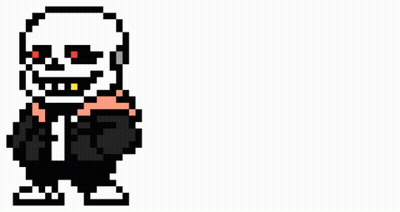 Pixel Art Skeleton With Red Eyes And Red Heart GIF