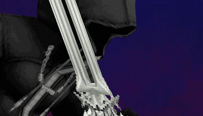 Pixel Art Skeleton With Sword GIF