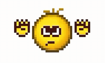 Pixel Art Smiley Face With Crown GIF