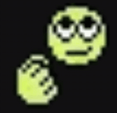 Pixel Art Smiley With Fist In Air GIF