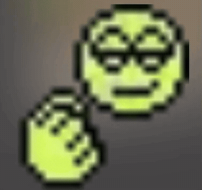 Pixel Art Smiley With Glasses Fist In Air GIF