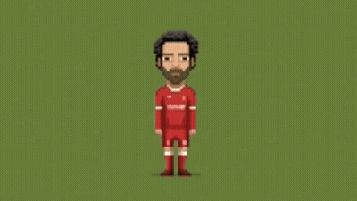 Pixel Art Soccer Player with Beard