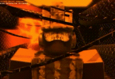Pixel Art Soldier Wearing Gas Mask GIF