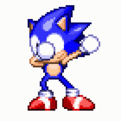 Pixel Art Sonic Dancing GIF