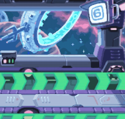 Pixel Art Space Ship Number 6 GIF