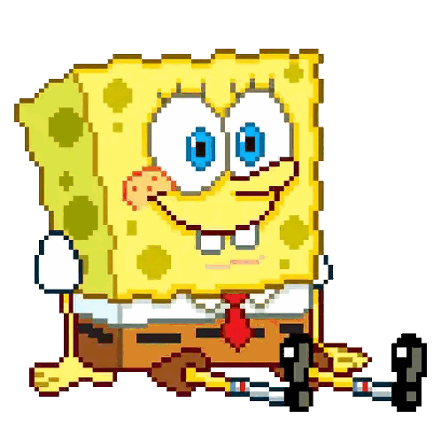 Pixel Art Spongebob Squarepants Sticker