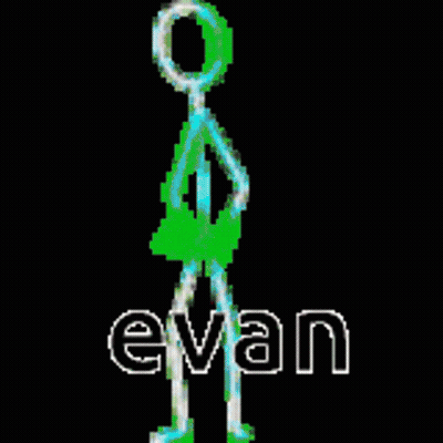 Pixel Art Stick Figure Evan GIF