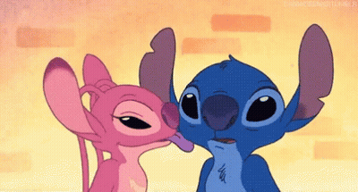 Pixel Art Stitch Holding Snowball In Mouth GIF