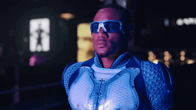 Pixel Art Superhero Man With X Belt GIF