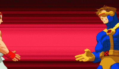 Pixel Art Superhero Man with X Belt