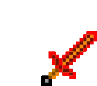 Pixel Art Sword With Pink Blade Sticker