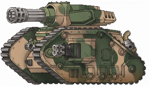 Pixel Art Tank With Cannon GIF