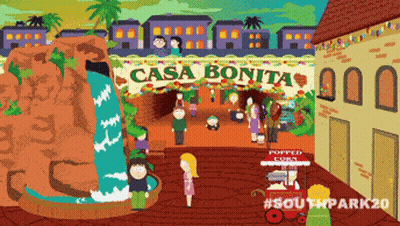 Pixel Art Waterfall Casa Bonita GIF