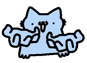 Pixel Art Winged Cat Sticker