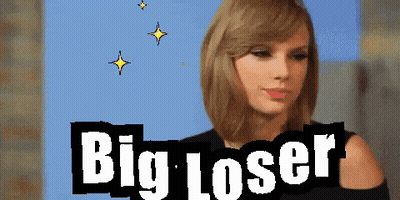 Pixel Art Woman Big Loser GIF